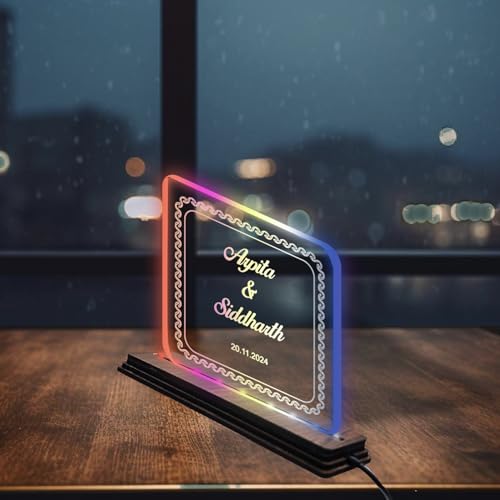 Image of Brown Cloud Personalized Acrylic LED Night Lamp Customized Gift for Men Women Husband Wife Girlfriend Boyfriend Birthday Marriage Anniversary Festivals Decoration(LED RBW NL AO 001)(D6)