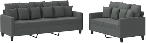 Miniatura 3 de Dark Gray 78" Modular 5-Seat Sectional Sofa for Living Room, Polyester Upholstery, Easy-Clean Zipper Cushions, Tool-Free Assembly
