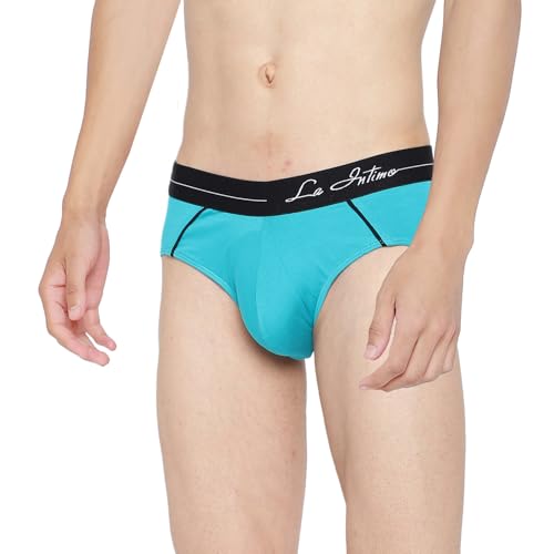 Image of La Intimo Cotton Power Solid Brief for Men Innerwear | Antimicrobial Underwear for Men