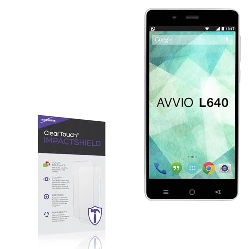 BoxWave Screen Protector Compatible With Avvio L640 - ClearTouch ImpactShield (2-Pack), Impenetrable Screen Protector Flexible Film
