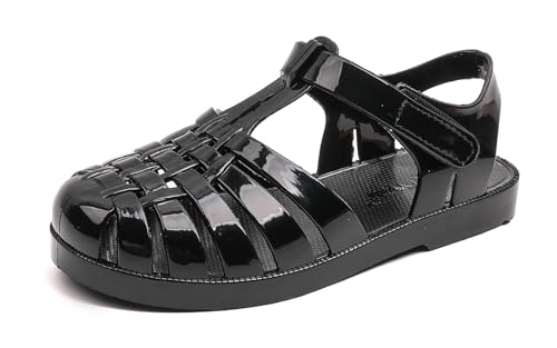 GUGUYeah Jelly Sandals for Girls,Closed Toe Princess Costume Summer Dress Shoes Fisherman Gladiator Water Beach Flat Sandals for Toddler/Little Kid/Big Kid
