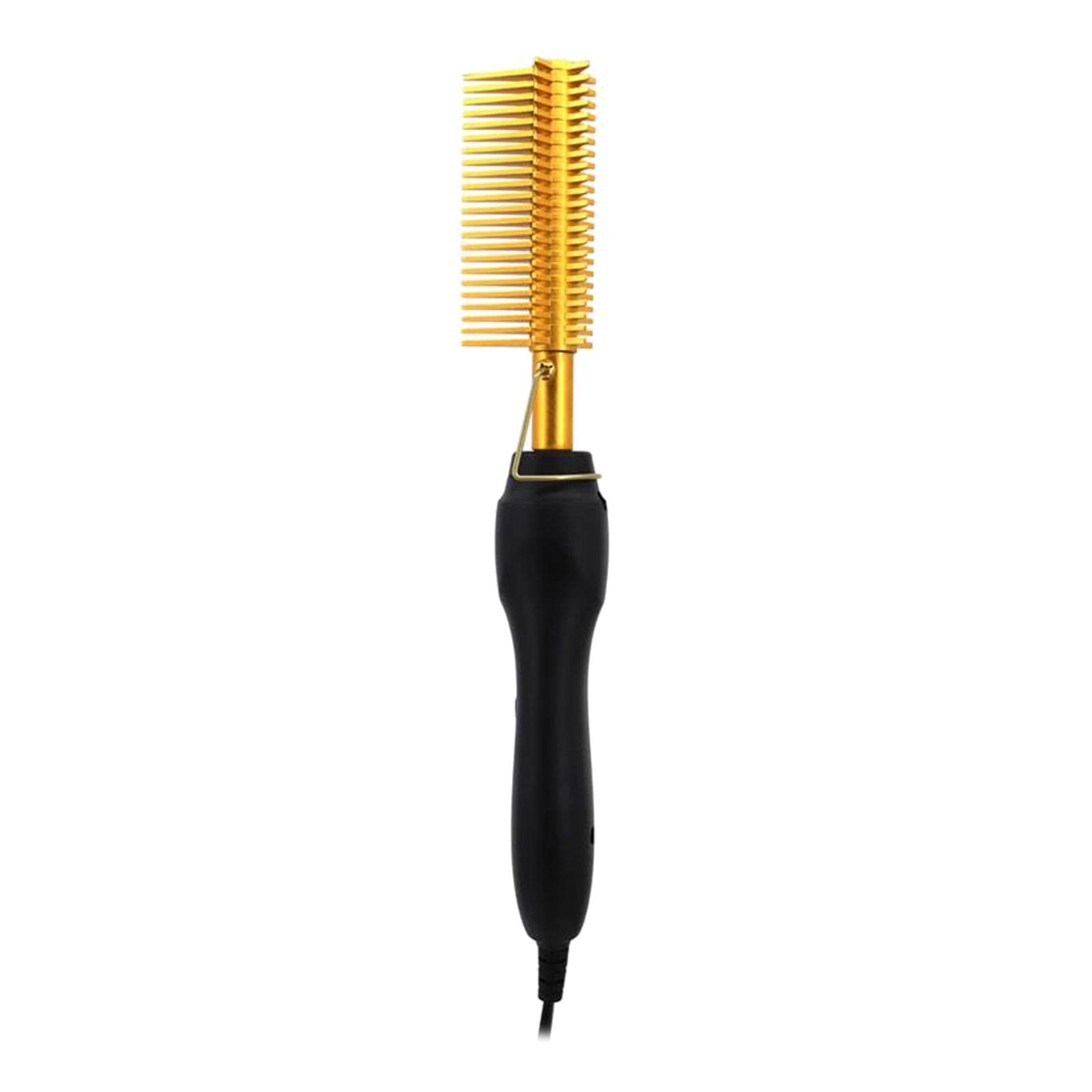 Heating 410 F Hot Press Comb Copper Brush for Afro Hair UK Plug Golden | Health & Beauty | Hair Care & Styling | Straightening & Curling Irons-image-5