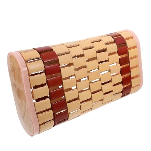 Alipis Almohada Hueca de Almohada de bambú enfriamiento de Masaje terapeutica cojín para el Cuello de Vapor de Sudor s de Verano el plastico