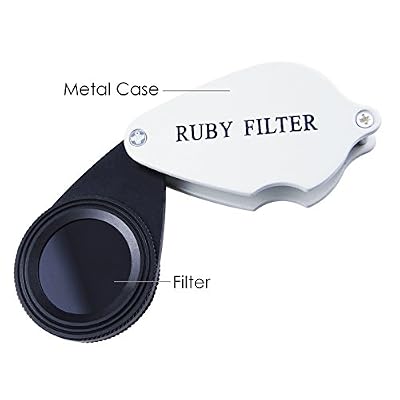 Foldable Ruby Filter Identification Tool for Emerald and Gemstones
