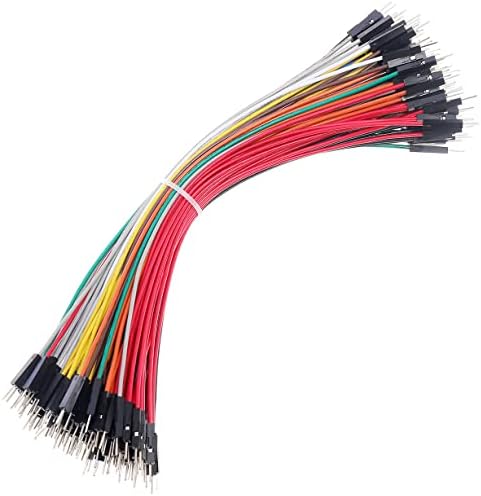 Breadboard Jumper Wires 20AWG, Bestlus Exclusives Male to Male Jumper Cable Wires M/M 15CM 10 Colors Pack of 120 Square Head 0.1'' for Arduino Raspberry Pi (15CM, Male-Male)