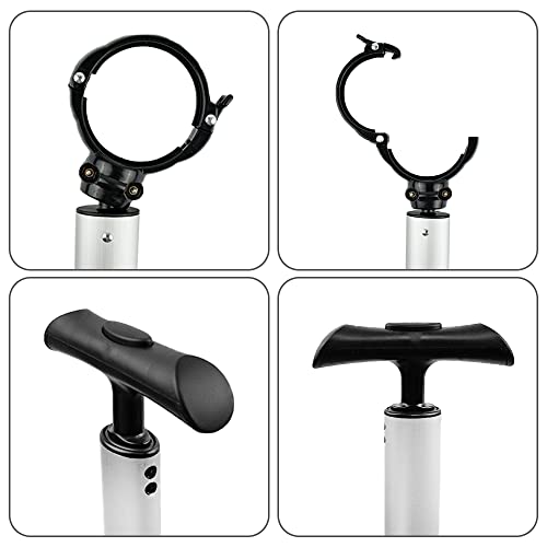 Locisne Rekbaar Aluminium Balans Scooter Stuur voor 6.5CM (2.56") Diameter Roller Twee Wielen Scooter, Beginner Elektrische Hoverboard Stand, Smart Hoverscooter Ondersteuning Stuur - zilver - Afbeelding 3