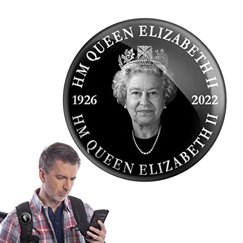 Queen Elizabeth II Pin-Abzeichen | 2022 Queen's Platinum Jubilee Merchandise Brosche | Königin gedenken personalisierte Abzeichen | Vintage Brosche Queen Memento Dekorationen für Parade Trauer