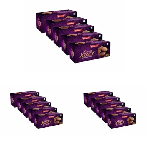 Image of BakeMate Choco Xtacy Choco-Filled Cookies - 300g | Pack of 15 (60g Each) | Original Cookies with Rich Chocolate Cream