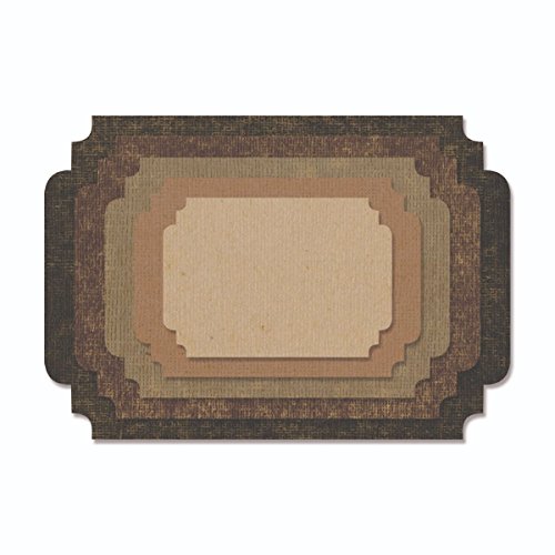 Sizzix Thinlits 5pk-Stacked Etichetta di Tim