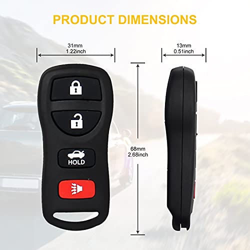 image for Pilida Keyless Entry Remote Control: Car Key Fob Compatible with Infin