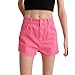 Produktbild Superdry Damen Ruby Cut Off Shorts, Rosa (Fluro Pink 28R), W(Herstellergröße:25)