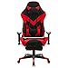 E-starain Silla de Escritorio Racing Silla Tela Silla Gaming Profesional con Ruedas Silla Ergonómica para Computadora Silla de Oficina Altura Ajustable Rojo