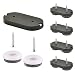 Produktbild Wagner QuickClick® Stuhlgleiter Filzgleiter 4er-Set zum Anschrauben I 4X Basis + 8X Schraube+Gleiteinsatz austauschbar - Wollfilz Ultrasoft - 52 x 25 mm - Made in DE - 15781200
