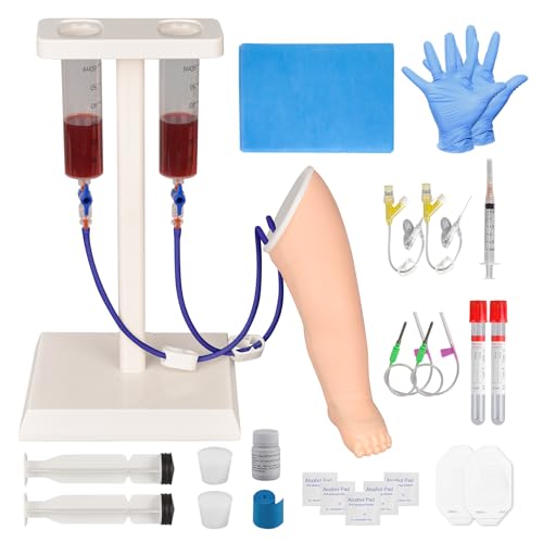Image of Pediatric IV and Phlebotomy Practice Leg Kit for Practice Heel Stick, Baby IV Practice Kit