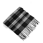 Men's Scarves Classic Arrival Winter Plaid Scarf Tassel Edge Soft Warm Scarf - Image 5