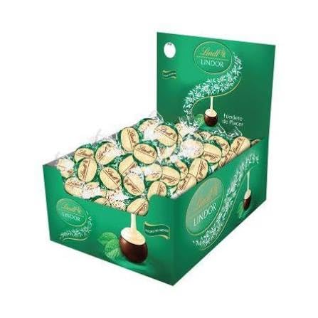 Caja Bombones LINDT Chocolate Negro y Menta 160 unidades 2kg.