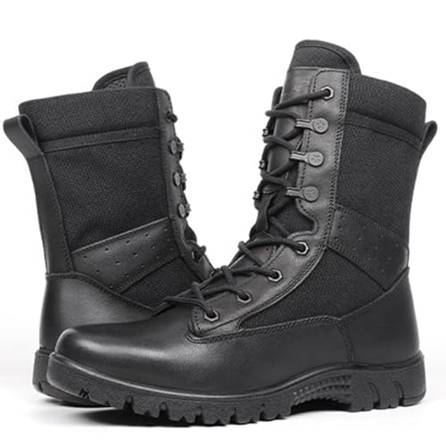Image of Tactical Boots for Men Anti-Slip Comfortable Breathable Military Duty Combat Police Women's Boots for Outdoor Trekking Walking