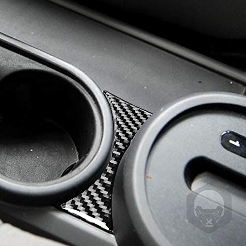 Real Premium Carbon Fiber Compatible with Wrangler 2007 2008 2009 2010 Accessories Car Water Bottle Cover Sticker Decal Interior Trim