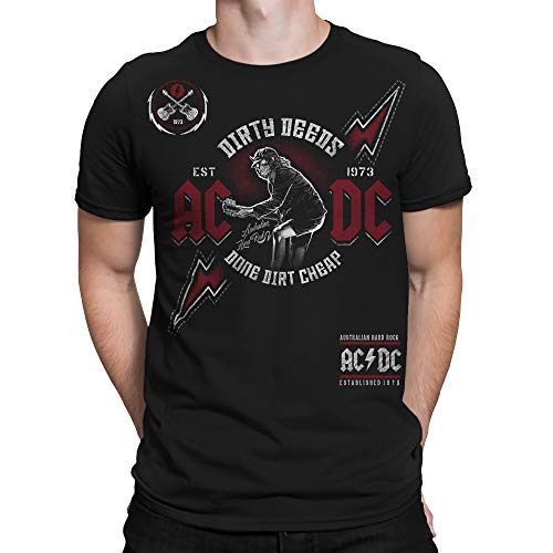 Liquid Blue Unisex-Adult Standard Ac/Dc Australian Hard Rock Dirty Deeds Short Sleeve Tee - Main Image