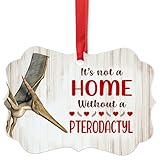 House is Not A Home Without Pterodactyl Christmas Ornaments 2025 Aluminum Wild Animal Lover Gifts