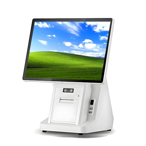 AETEREOS Sistemas POS para Restaurante con Pantalla Táctil de 15,6 Pulgadas - Caja Registradora Todo en Uno para Pequeñas Empresas, 8GB de RAM 128GB SSD, para Tiendas Single-Screen