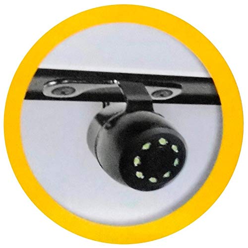 CAMERA DE RE UNIVERSAL BORBOLETA COM INFRA LED VISÃO NOTURNA 100% COLORIDA