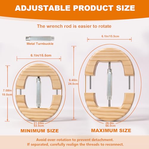 Image of Hat Stretcher, Oval Hat Stretchers for Men Fitted Hats, Cowboy Hat Jack