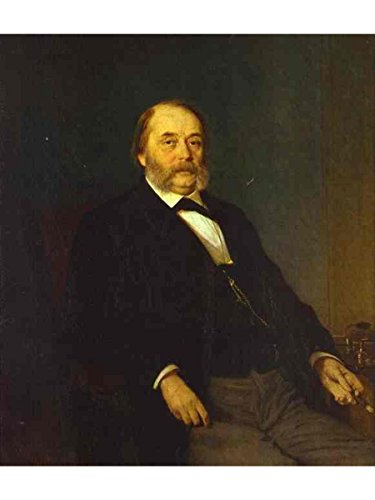 Portrait of The Author Ivan Goncharov by Ivan Kramskoy