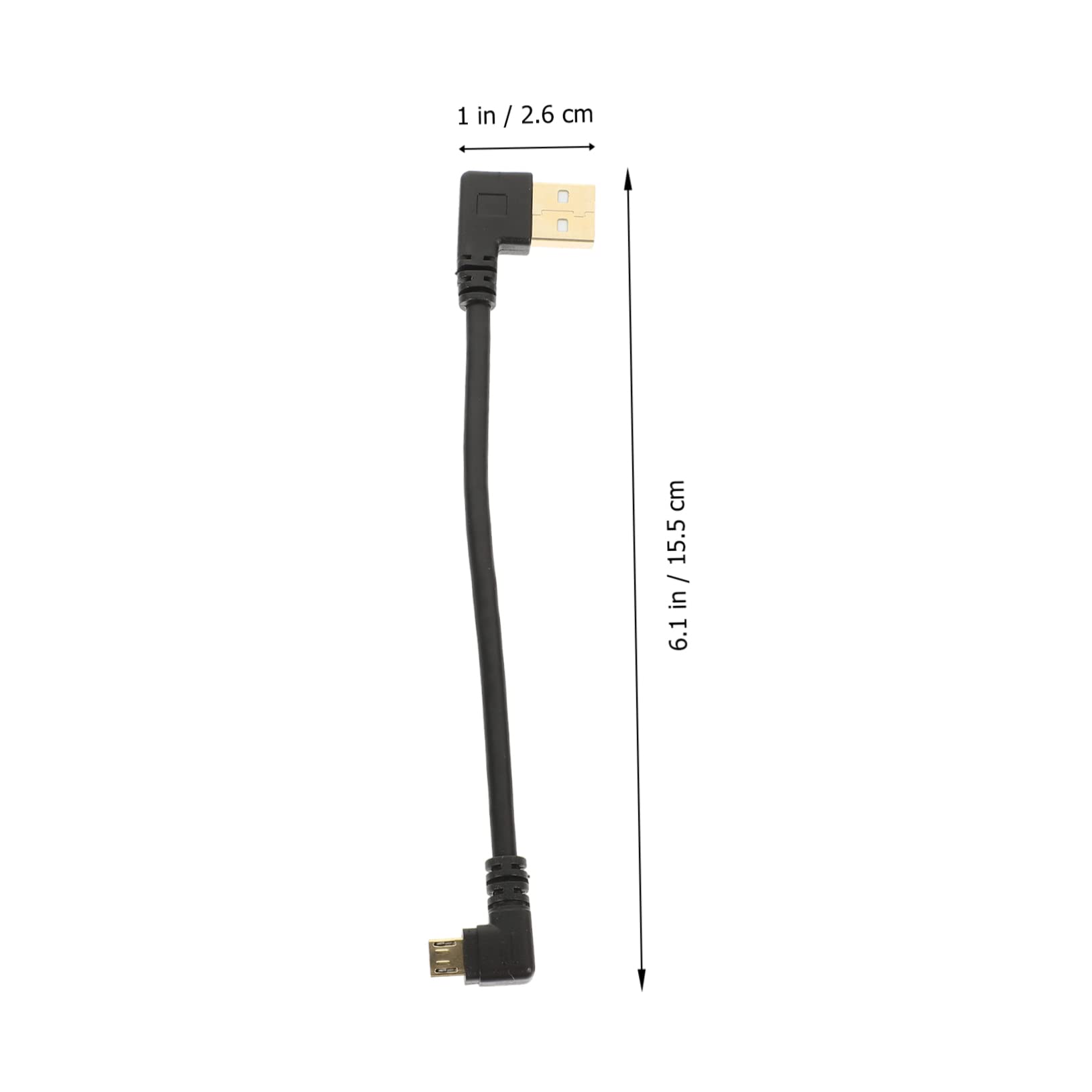 SOLUSTRE 15pezzi Cavo Micro Usb Gradi Per Trasferimento Dati e Ricarica Sicura Design Compatto Compatibile Con Smartphone e Tablet Previene Surriscaldamenti e Intralci
