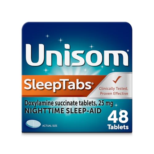 Unisom SleepTabs, Nighttime Sleep-aid, Doxylamine Succinate...