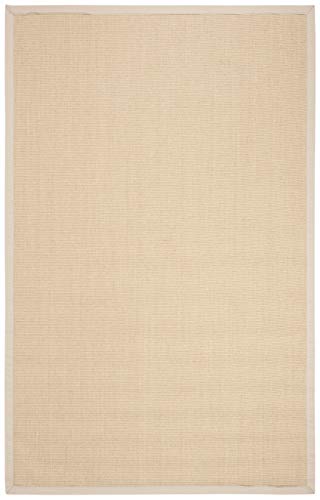 Tapis en fibres naturelles salon chambre 152x244 cm Safavieh ivoire