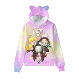 Anime Youth Hoodie, Unisex 3D Printed Sweatshirt, Boys Girls Cosplay Hoodie 1-Large