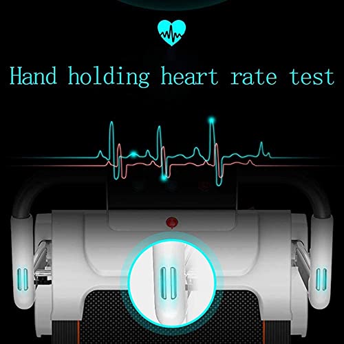 Image of Folding Treadmill for Home Portable Electric Treadmill Running Exercise Machine Compact Treadmill Foldable Heart Rate Monitor 5Inch Screen for Small Apartments and Office
