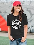 Soccer Mom Shirt Women World Cup 2026 Shirt Soccer Heart Graphic T-Shirt Game Day Football Tee Tops Grey