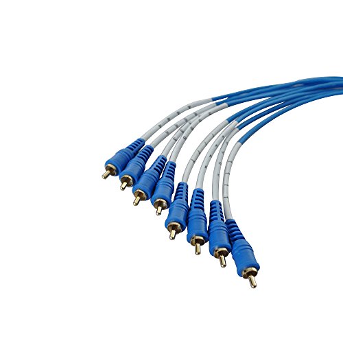 Cable snake RCA de 8 canales para organizar el sistema de cine en casa de 20 pies 2