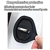 4PCS Car Door Lock Silicone Protective Pad Shock Absorbing Door Lock Decorations Car Door Lock Close Door Protective Pad for Exterior Accessories, Universal for Many Models (Black) #1