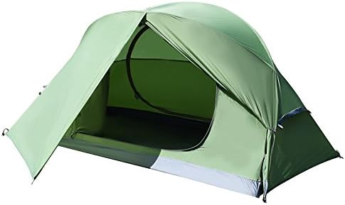 SAFACUS 1-2 Person Backpacking Tent for Outdoor, Lightweight Ultralight Portable Tents for Camping Hiking Mountaineering, Easy Set Up with Compact Folding Aluminum Poles