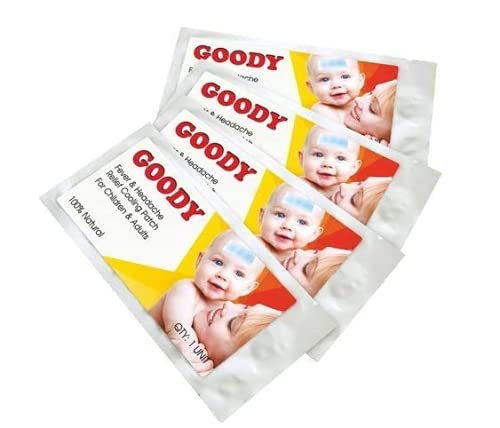 GOODY INDIA Fever & Headache Relief Cooling Patch for Children & Adults - Pack of 2