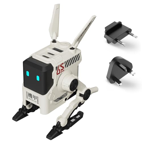 GravaStar Alpha 65W GaN Chargeur Rapide, Chargeur Rapide 3 Ports avec Prise Multiple pour Voyage, Chargeur Universel pour Royaume-Uni/UE/États-Unis, pour...