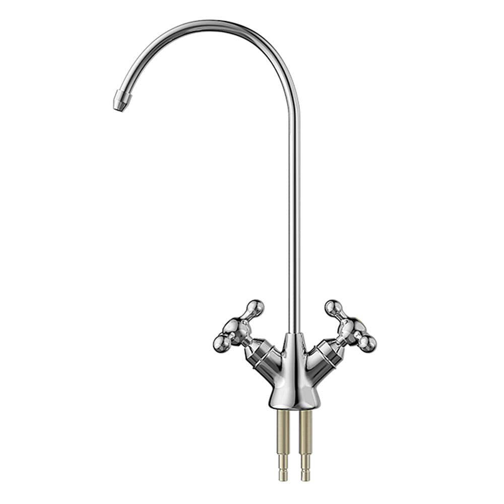 Robinet de cuisine avec filtre à eau potable RO en inox brossé rotatif