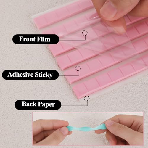 288 Stück Selbstklebende Klebeknete, Entfernbares 3D Klebepunkte Mehrzweck-Montageklebstoff Doppelseitige klebrige Knete Wandkleber Keine Nägel Foto Klebepads für Bilder Museen Kunstfotografie