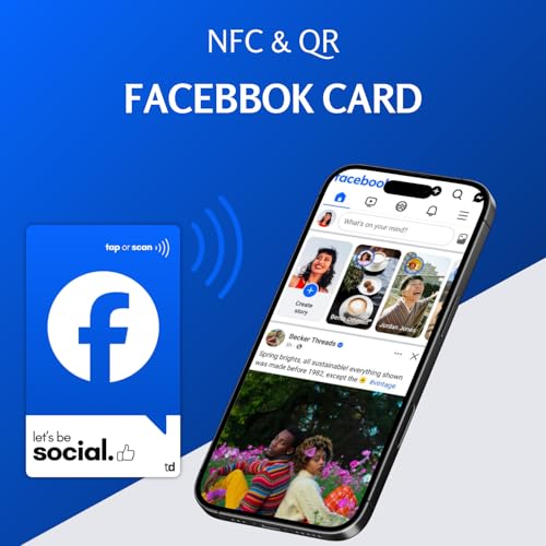 Facebook NFC Card | Along with QR Code | Boost Facebook with Tap or Scan | Pre-Configured PVC Card by tinydabba - 4