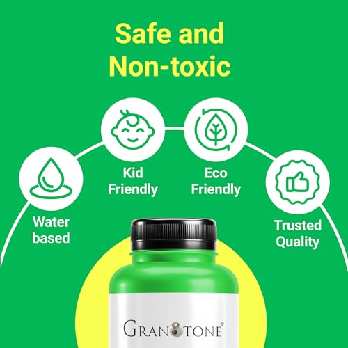Image of GRANOTONE Neon Green 1 L Rich Pigment Non Cracking Craft Paint