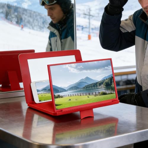 Lupa de pantalla para teléfono que reduce la fatiga visual con proyector portátil de 12'' 4