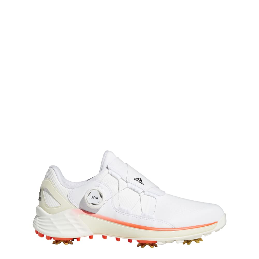 adidas Women's ZG21 BOA Golf Shoes, Footwear White/Core Black/Solar Red, 11