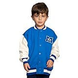 Monsters University Varsity Jacket Blue and White MU Logo Halloween Costume Cosplay