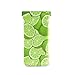 Squeeze Top Sunglasses Pouch Eyeglass Cases PU Leather Soft Anti-Scratch Eyeglass Holder (Green Lemon)
