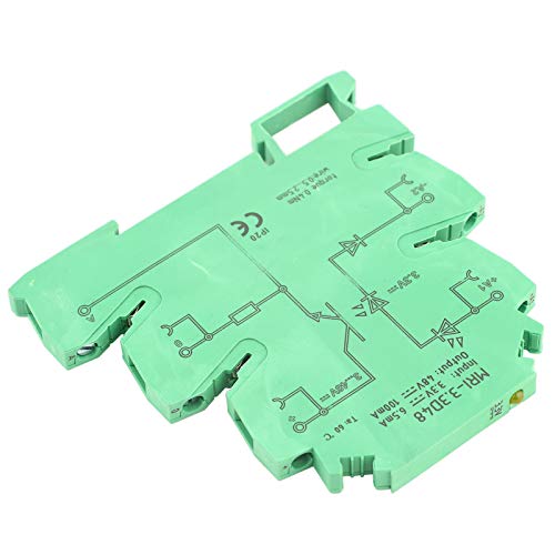 ANKROYU Optocoupler Isolating PLC Relay, MRI 3.3D48 DC Optocoupler PLC Relay, 3.3VDC Output 3 48VDC Input Din Rail Ultra Thin Photoelectrical Coupler Isolating