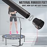 Newan 40"-48" Silent Mini Trampoline Fitness Trampoline Bungee Rebounder Jumping Cardio Trainer Workout for Adults-Max Limit 330lbs - Image 2