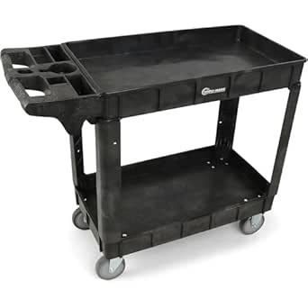 Simpli-Magic Heavy Duty Rolling Utility Cart on Wheels, 600-Pound Capacity, 40x33x17 Inches